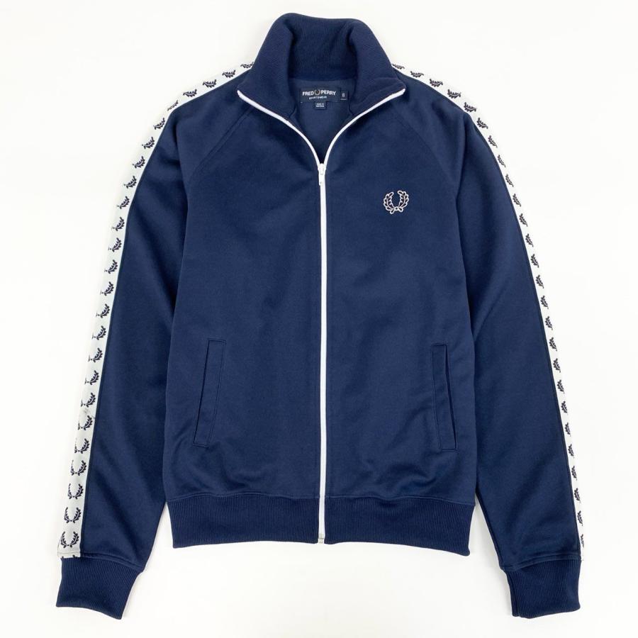 フレッドペリー サイドライン ポルトガル製 トラックジャケット L ネイビー 68g24 【ポルトガル製】FRED PERRY フレッドペリー サイドライン