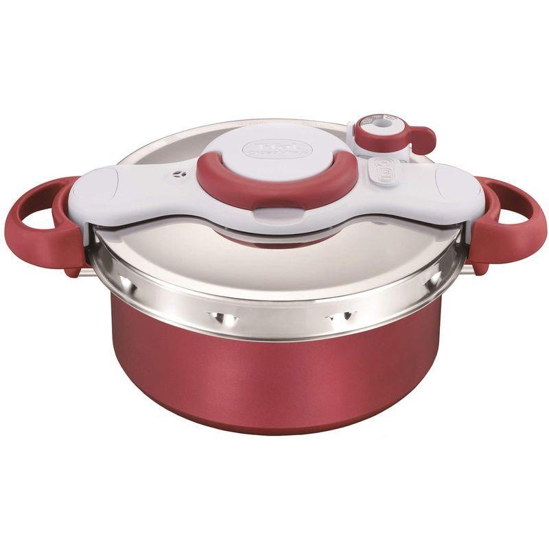 ウルトラ！ ティファール T-fal 圧力鍋 クリプソミニット デュオ ルージュ 5.2L ガス火 IH対応 3~5人用 ワンタッチ開閉 P470513 【B1602381218】(10133円)