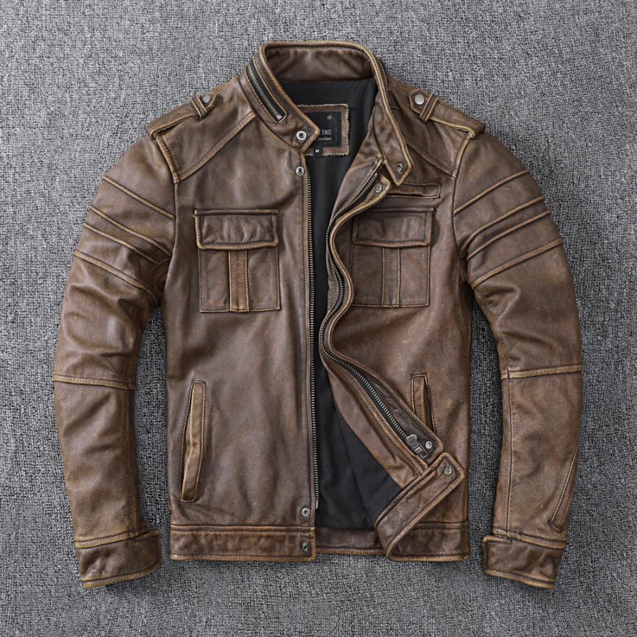 日本産 革ジャン レザージャケット メンズ 本革 バイク ライダース 牛革 シングル ショート スリムタイプ 細身 ブランド ジャケット ミリタリー レザーコート 50 Off Talentoindustrial Com