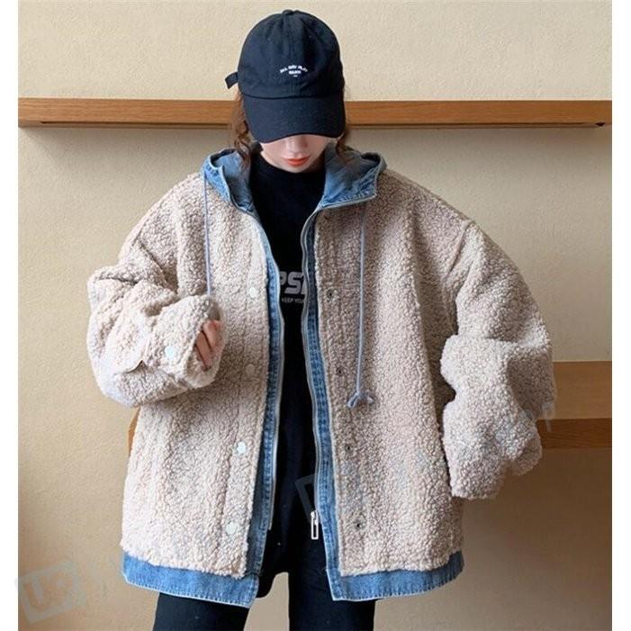 ジャケット レディース デニム 重ね着風 冬 コート カジュアル アウター 19 代 30代 40代 50代 Jl070 Valu Shop 通販 Yahoo ショッピング