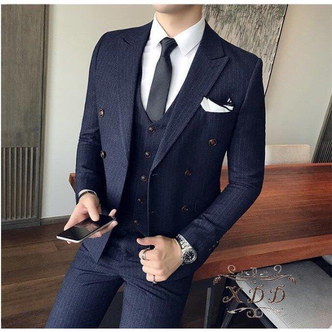 カジュアルスーツ スリムスーツ 3点 スーツ メンズ ビジネス オフィス 就活 結婚式 お洒落 通勤 メンズスーツ 韓国風 入学式 卒業式 フォーマル 披露宴