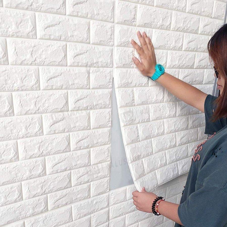 3D 立体レンガ模様壁紙 防水 汚い防止 カビ防止 エコ素材 DIY 