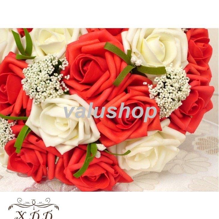 美品 ウエディングブーケ ブートニア 安い 結婚式 ブーケ 花嫁 アレンジメント 披露宴 ウェディング用 ローズ 造花 ブライダルブーケ 手作り Wantannas Go Id