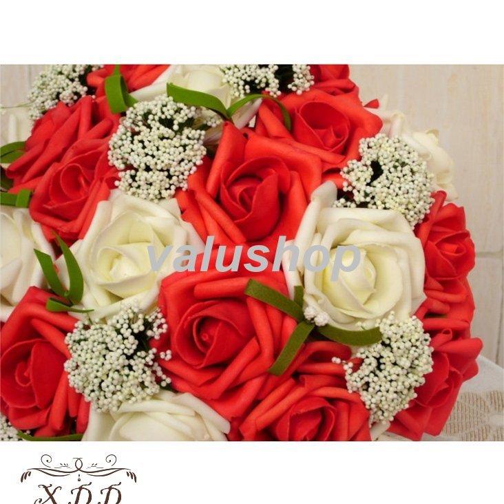 美品 ウエディングブーケ ブートニア 安い 結婚式 ブーケ 花嫁 アレンジメント 披露宴 ウェディング用 ローズ 造花 ブライダルブーケ 手作り Wantannas Go Id