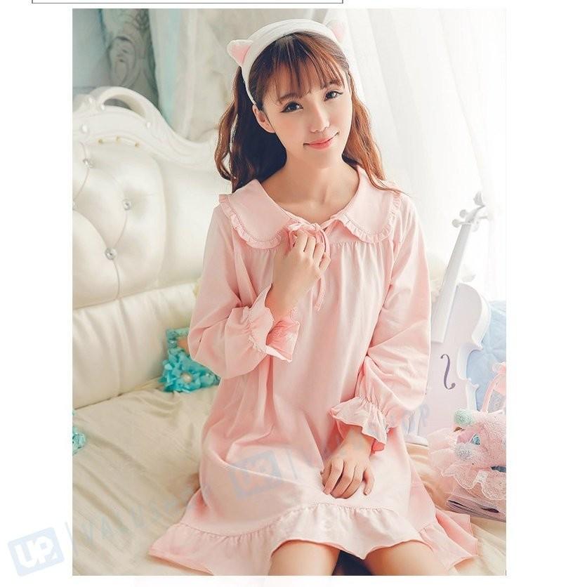 オープニング大放出セール パジャマ レディース 長袖 綿100 ワンピース ルームウェア 可愛い パジャマ パジャマ プリンセス 女の子 パジャマ ワンピース 姫系 感謝価格 Lojasexata Com Br