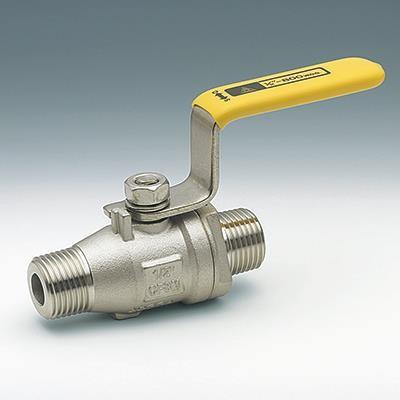 3/4(20A) ステンレス オスオスボールバルブ ねじ込み SCS14A(SUS316