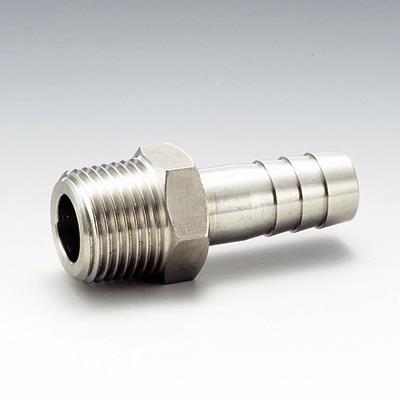 3/8(10A)×Φ7 ホースニップル ステンレスSUS304 VHN-0307 3/8(10A)×Φ7 ホースニップル ステンレスSUS304 VHN-0307