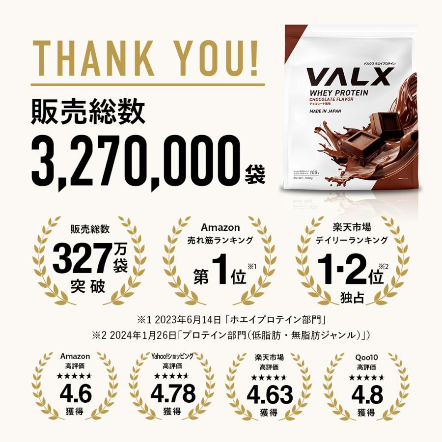 バルクス　ホエイプロテイン 3袋 Amazon | VALX バルクス ホエイ プロテイン 3㎏ バナナ 風味