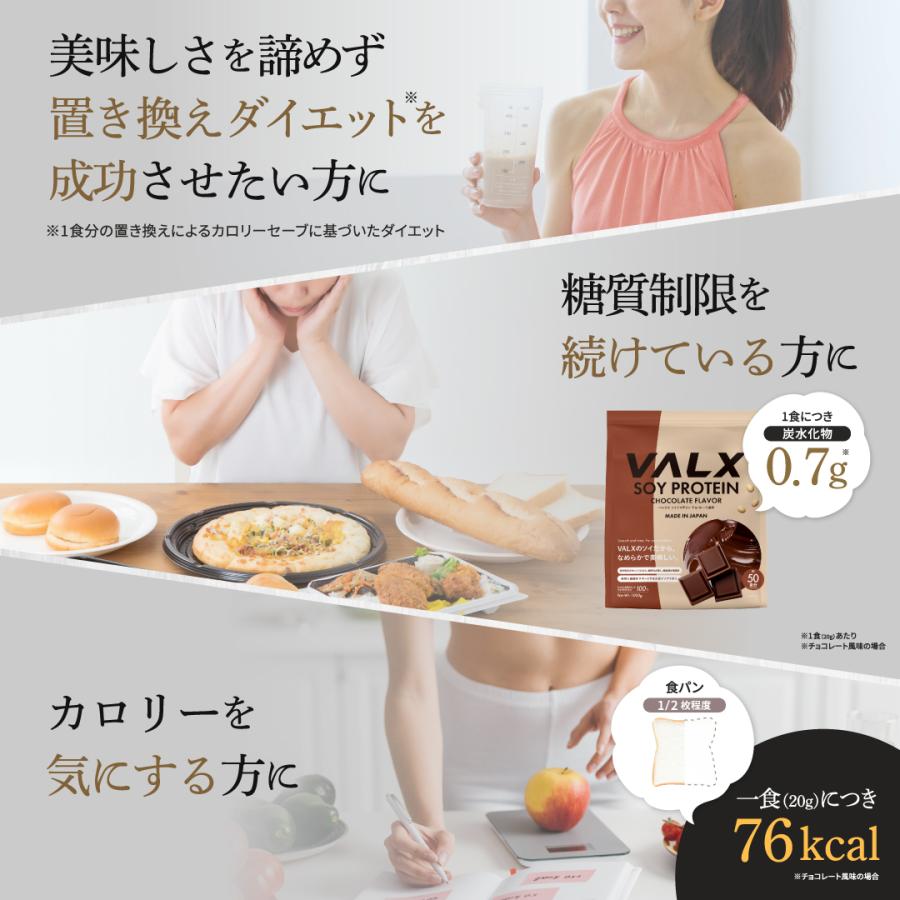 VALX ソイプロテイン【7つの味から選べる2Kgセット】1kg×2袋