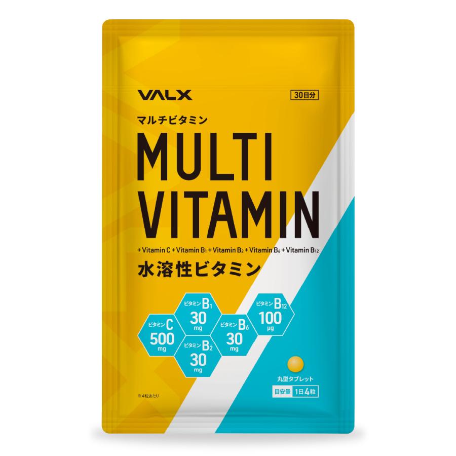 VALX マルチビタミン 水溶性ビタミン サプリメント サプリ マルチビタミン 水溶性 ビタミンB ビタミンC｜valx