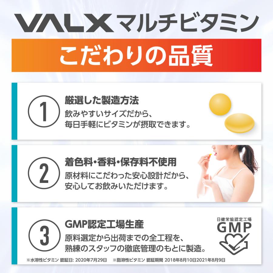 マルチビタミン　３箱 VALX（バルクス） マルチビタミン 水溶性ビタミン サプリメント サプリ