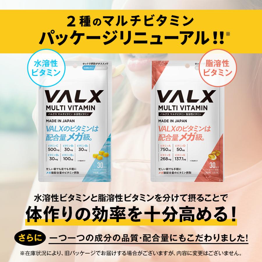 VALX（バルクス） マルチビタミン 水溶性ビタミン サプリメント サプリ