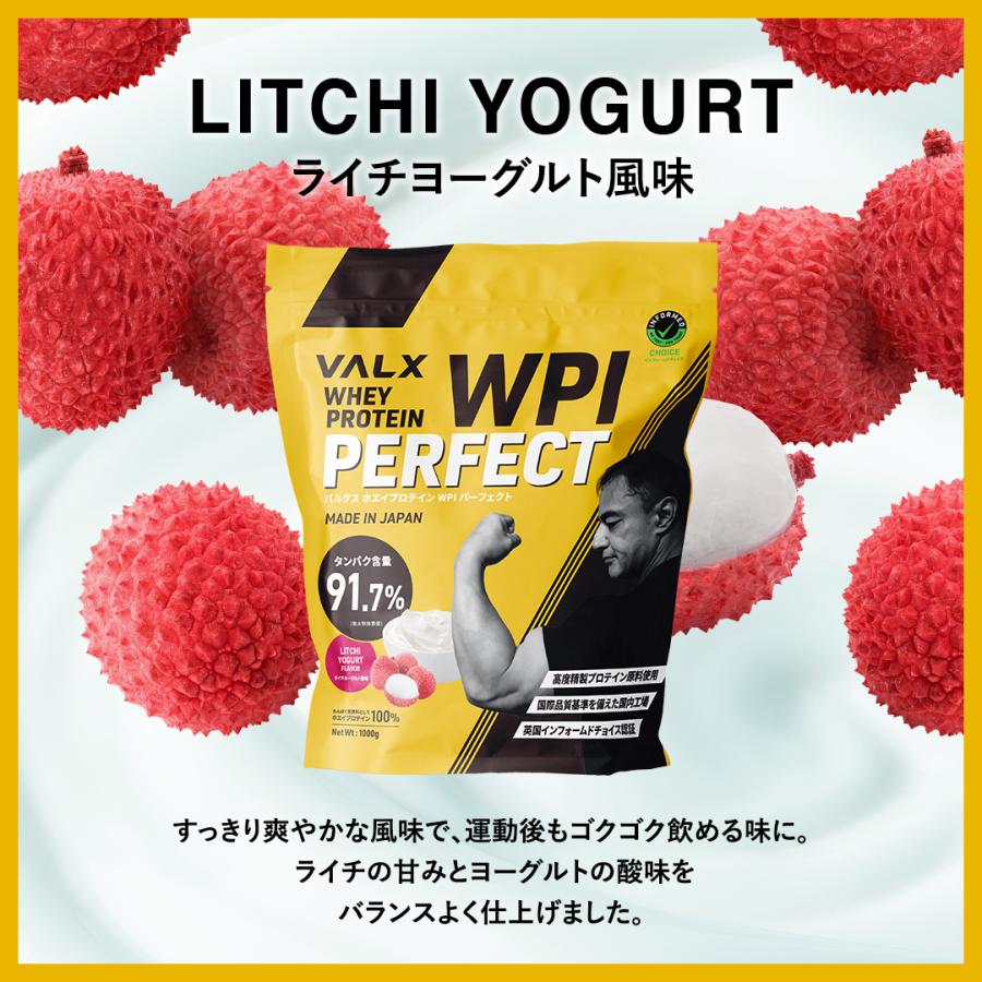 VALX (バルクス) ホエイプロテイン WPI パーフェクト 山本義徳 監修 プロテイン 1kg アイソレート 6種類の味から選べる 筋トレ | VALX | 10