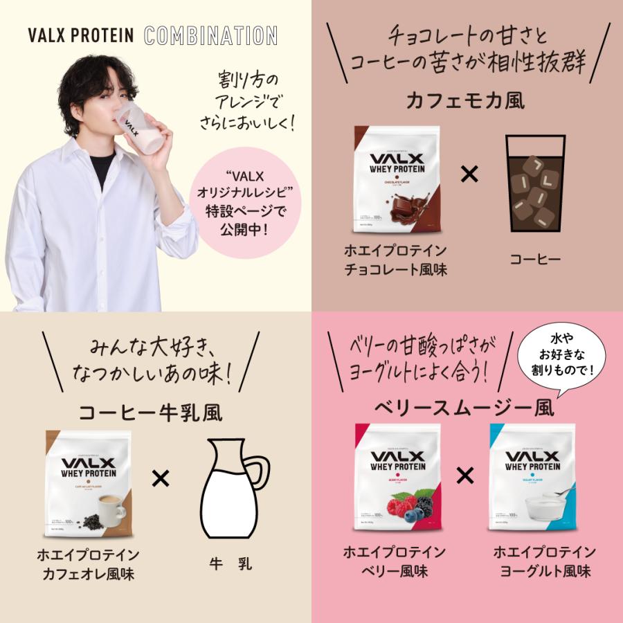VALX（バルクス） ホエイプロテイン WPC 8種類の味から選べる 山本義徳