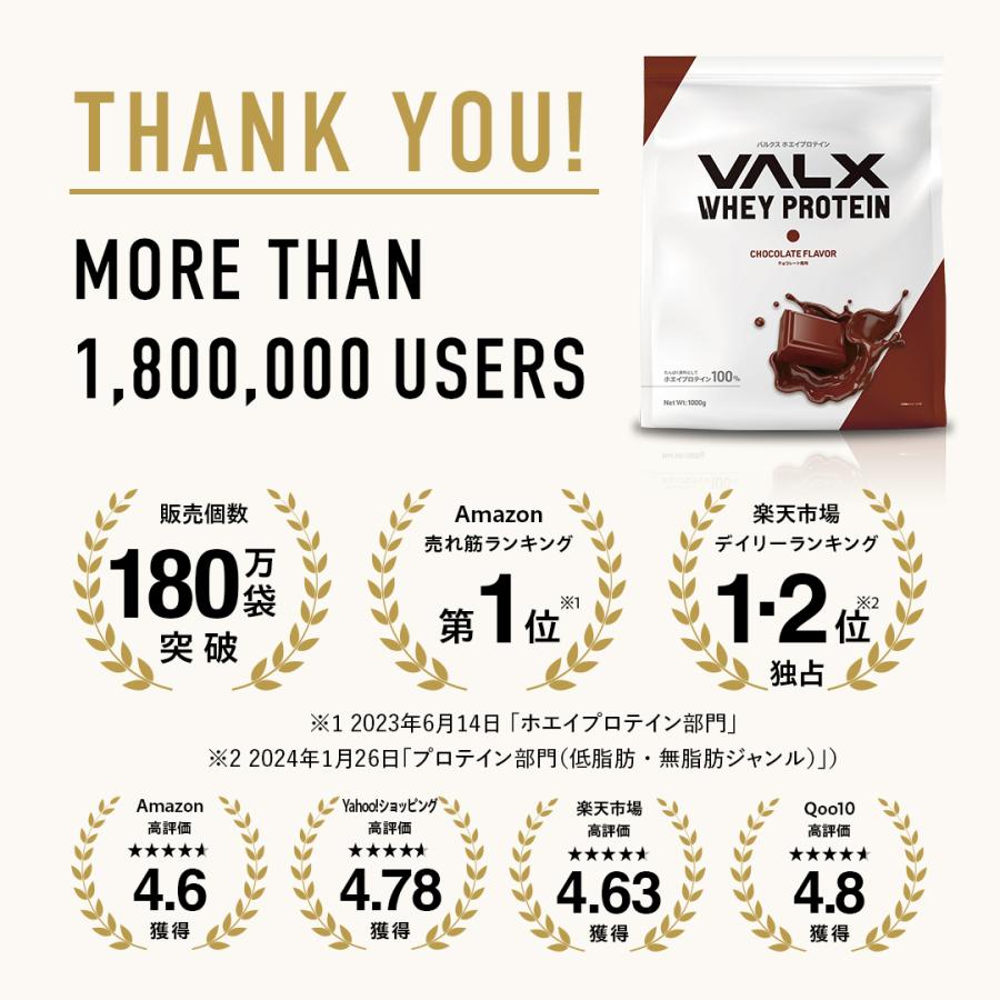 VALX (バルクス) ホエイプロテイン WPC 12種類の味から選べる 山本義徳 1kg  女性 男性｜valx｜17