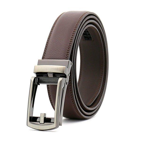 ベルト メンズ 本革 穴なし 無段階 レザー 革 カジュアル ビジネス スーツ オートロック 長め ゴルフ 自動 父 夫 プレゼント 30代 40代 50代 |  | 02