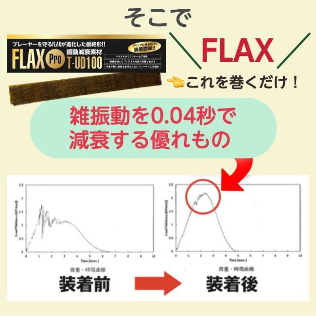 プロも絶賛 FLAX Pro 3個 テニス 振動減衰素材 衝撃を0.04秒でゼロに