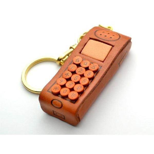 本革製キーホルダー 携帯電話 バンカクラフト 革物語 Vanca Craft レザー 手作り 雑貨 革小物 革製品 ケータイ ガラケー かわいい ミニチュア 名入れ可 楽しい革雑貨の贈り物 Vanca Craft 通販 Yahoo ショッピング