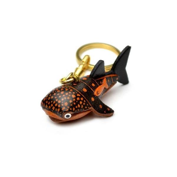 本革製キーホルダー ジンベエザメ バンカクラフト 革物語 VANCA CRAFT