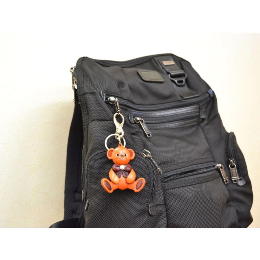 バッグチャーム】テディベア【着後レビューで名入れ無料 メール便送料