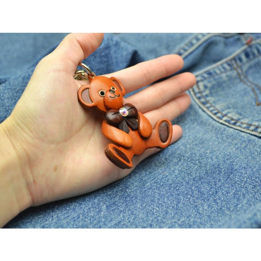 バッグチャーム】テディベア【着後レビューで名入れ無料 メール便送料