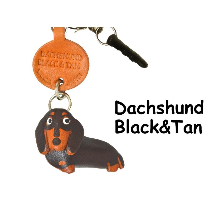 スマホピアス 犬 携帯アクセサリー ダックスフンド スムース ブラック タン バンカクラフト 革物語 Vanca Craft レザー 手作り 雑貨 革小物 437 楽しい革雑貨の贈り物 Vanca Craft 通販 Yahoo ショッピング