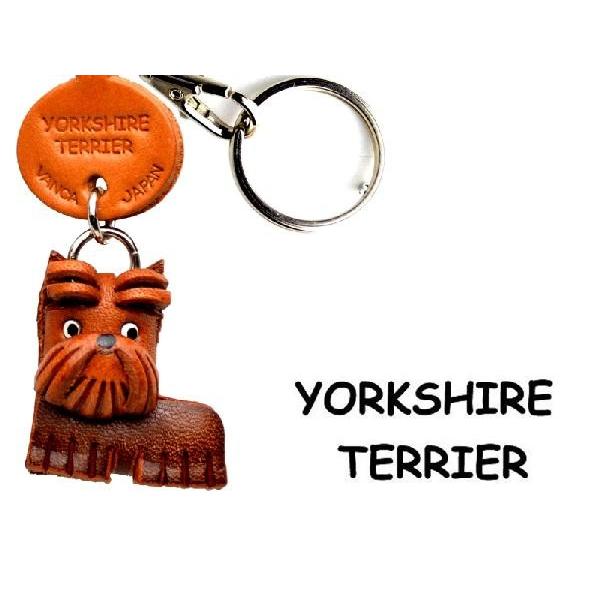 ヨークシャーテリア 犬キーホルダー バンカクラフト 革物語 人気 Vanca Craft レザー 名入れ可 わんこ 雑貨 革小物 ドッグ 手作り