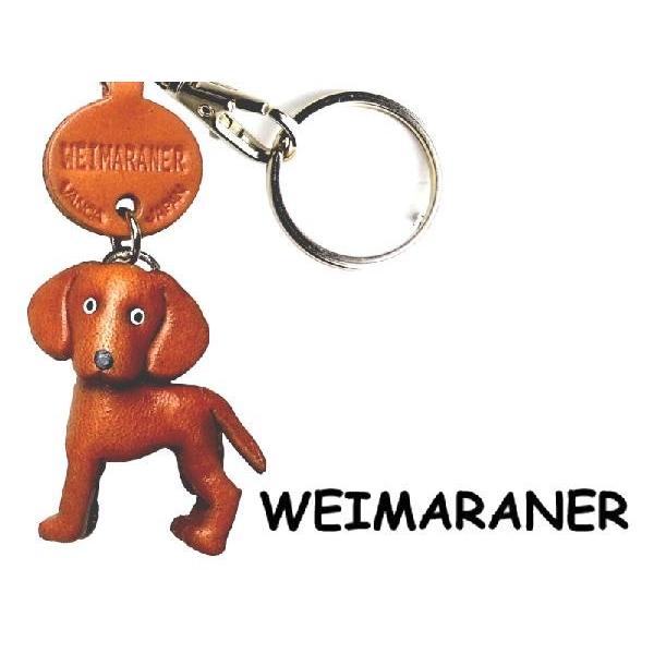 ワイマラナー 犬キーホルダー バンカクラフト 革物語 Vanca Craft レザー 手作り 雑貨 革小物 ドッグ 犬種 わんこ 名入れ可 お買い得モデル
