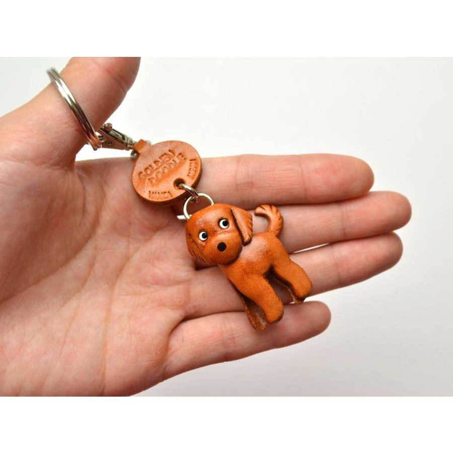 ゴールデンドゥードル 犬キーホルダー バンカクラフト 革物語 VANCA