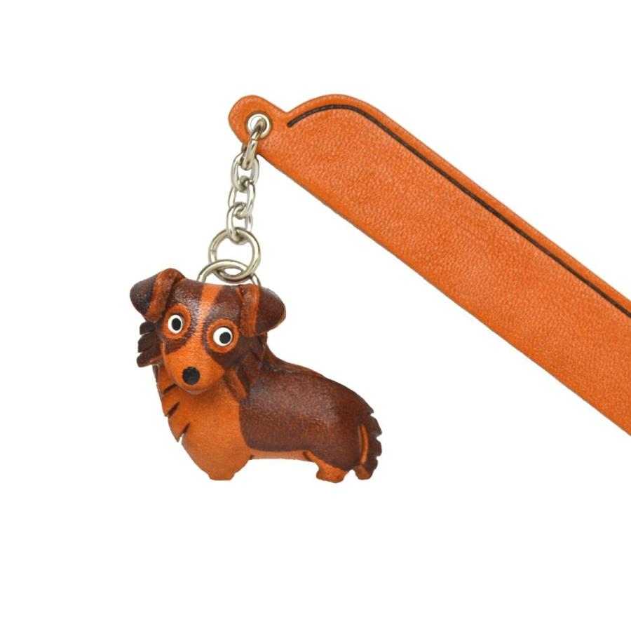 犬イラスト小物入れ チャームブックマーカー しおり】ボーダーコリー【栞 ブックマーク
