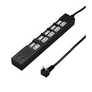 5個セット YAZAWA 個別スイッチ付5AC2USB3.4A2mブラック 5個セット YAZAWA 個別スイッチ付5AC2USB3.4A2mブラック