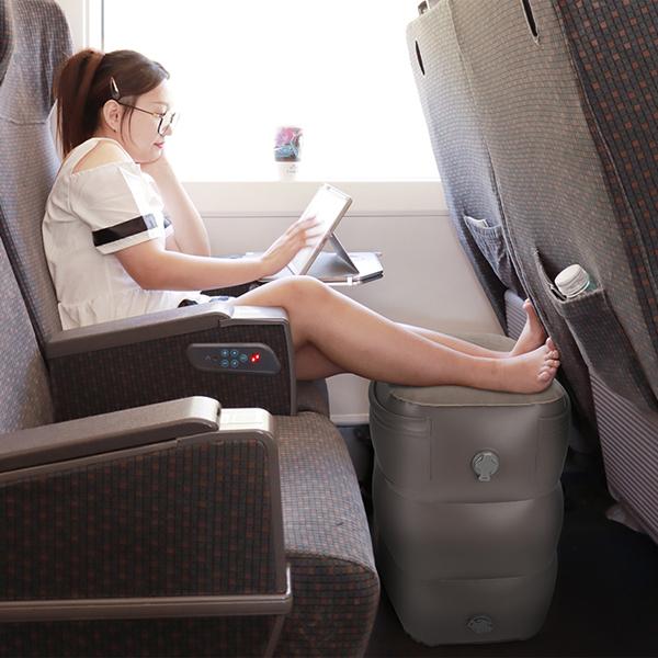 MOON 折りたたみ式 フットレスト PVC 足置き 足枕 飛行機 電車 高速バス オフィス テレワーク 在宅 部屋 旅行 エアークッション 3段階 高さ調節 宅急便 |  | 11