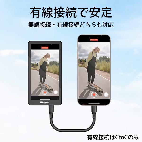 Vlog モニター MEGA △ ミラーリング スマホモニター 大画面 スマホ 自