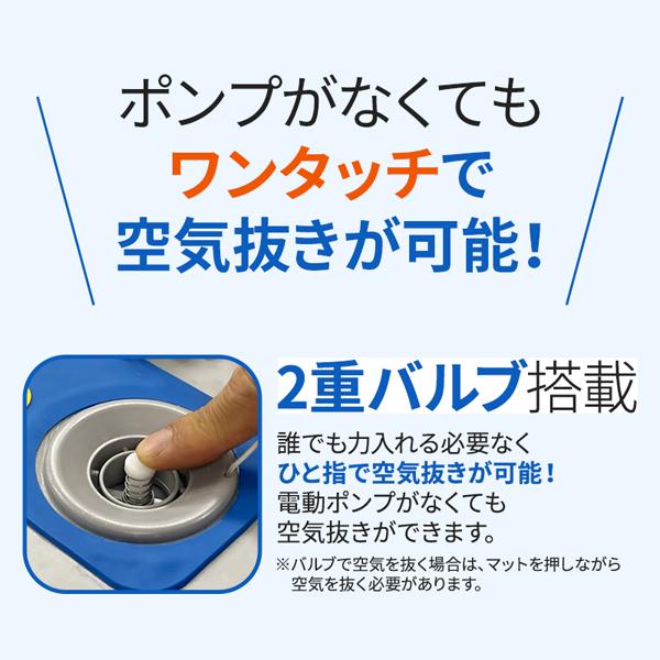 【二重空間構造】INEAST エアーマット プレイマット ヨガマット 子供部屋 アウトドア キャンプ ベッド ソロ ファミリー 宅急便の画像