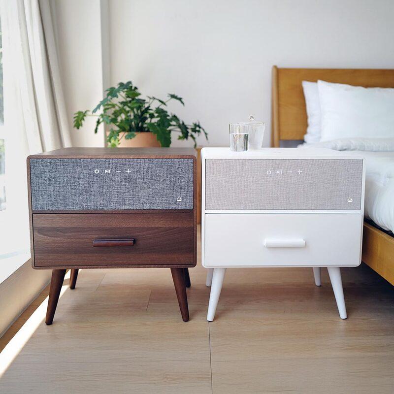 Hacray】Bluetooth テーブルスピーカー OTONI 木目 インテリア