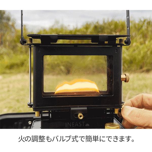 INEAST ミニアイロンストーブ オイルランプストーブ 暖炉 調理