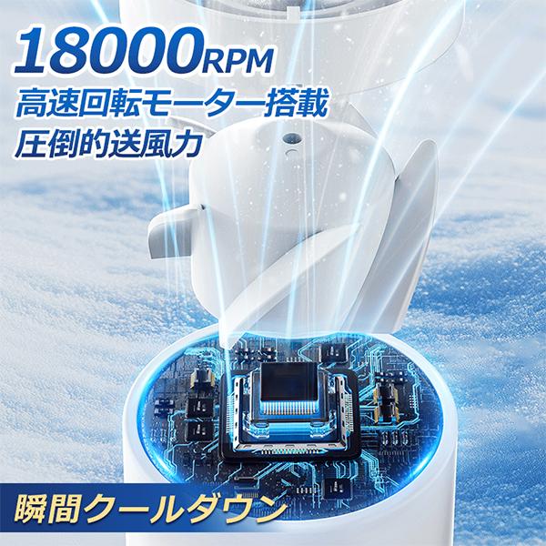 クリップ ハンディファン 冷却プレート付き 災害 大風量 コンパクト