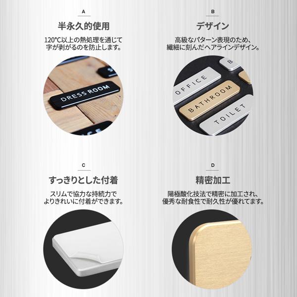 ドアプレート メタルプレート ドアサイン Hansmare Aluminum Door Sign インテリア トイレ オフィス 会社 事務所 部屋 表札 高級感 ビッグボス BIGBOSS ネコポス |  | 01