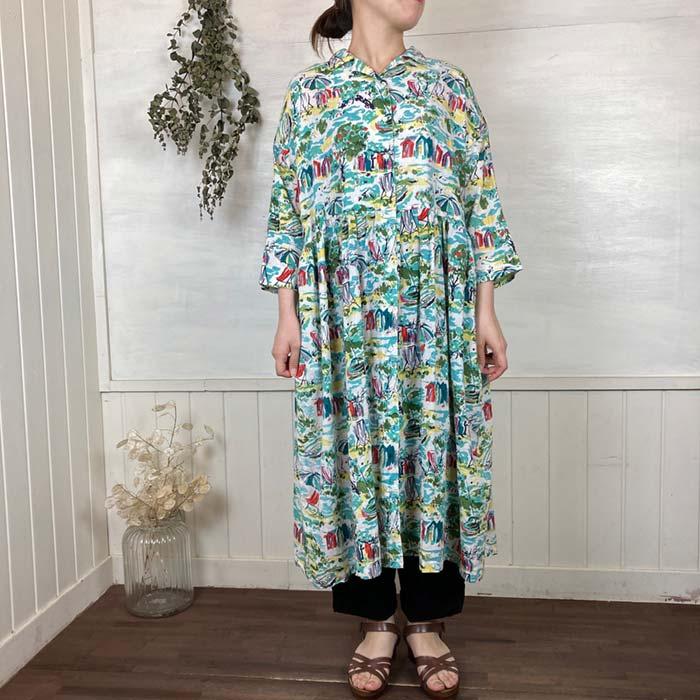 30 Offセール Eka エーカ アロハプリント開襟ワンピース アロハ柄a アロハ柄b フリー Eka Vanillaオンラインストア 通販 Yahoo ショッピング