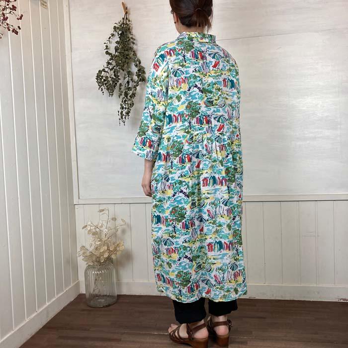 30 Offセール Eka エーカ アロハプリント開襟ワンピース アロハ柄a アロハ柄b フリー Eka Vanillaオンラインストア 通販 Yahoo ショッピング