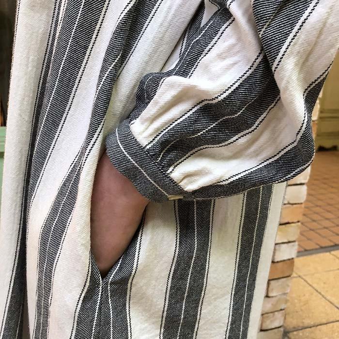 40 Offセール Ichi イチ フリル襟のストライプ柄ワンピース 太ストライプ柄 細ストライプ柄 フリー Ichi Vanillaオンラインストア 通販 Yahoo ショッピング