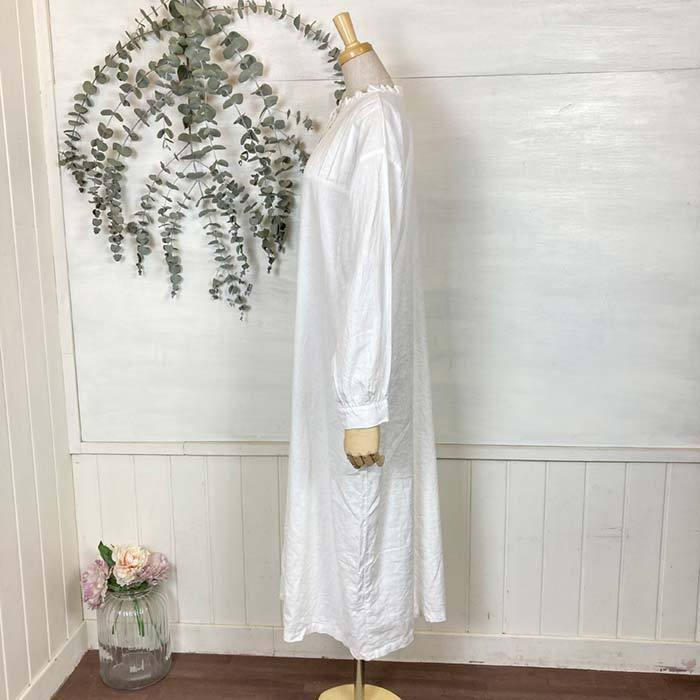 セール】Sorte cuff ソルテカフ リネンコットンピンタックフリル襟 