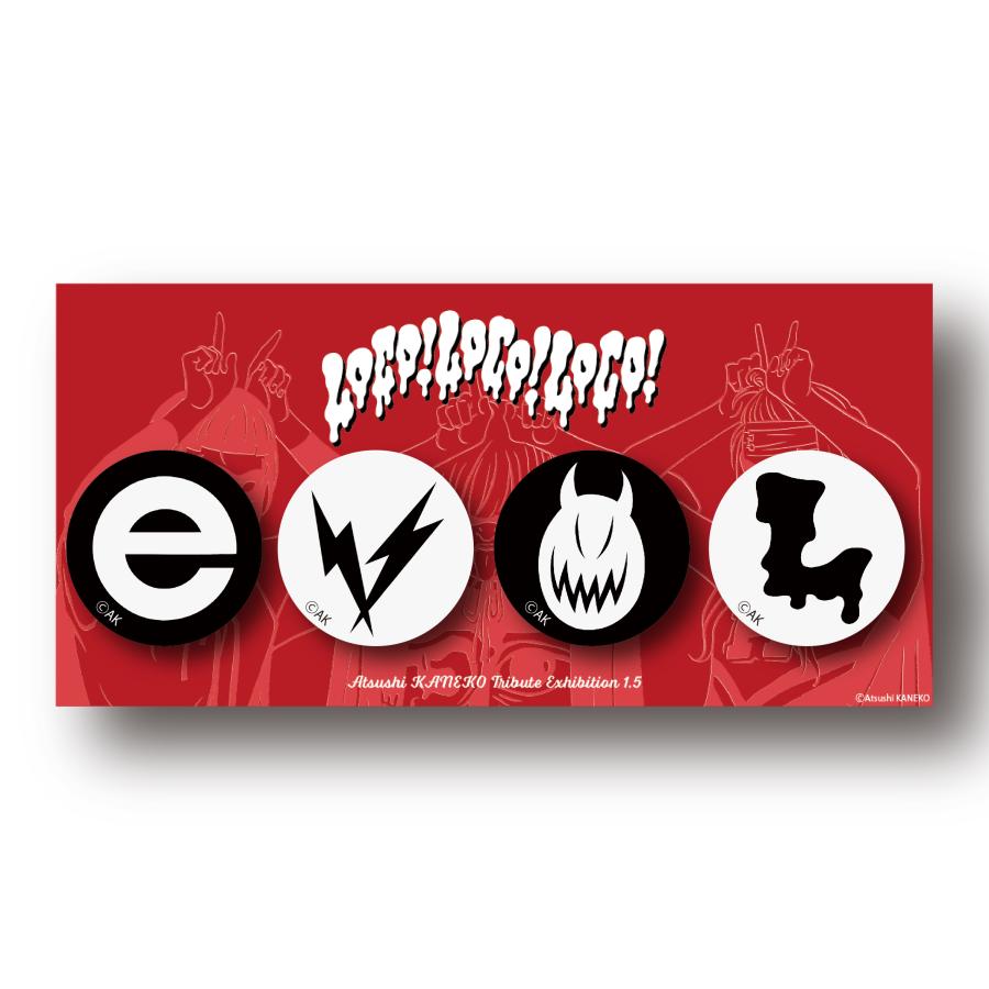 カネコアツシ トリビュート展「LOCO!LOCO!LOCO! Returns」 缶バッジ