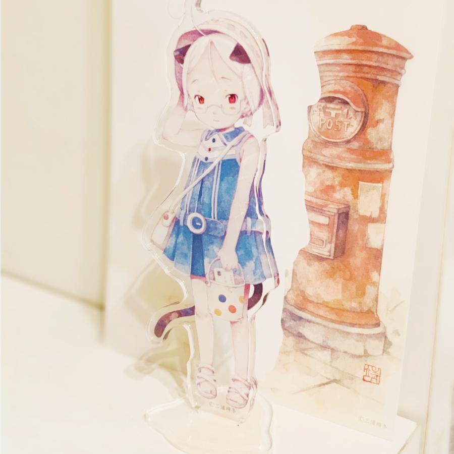 三浦靖冬 「えんじがかり」 アクリルスタンド : ヴァニラ画廊ウェブ