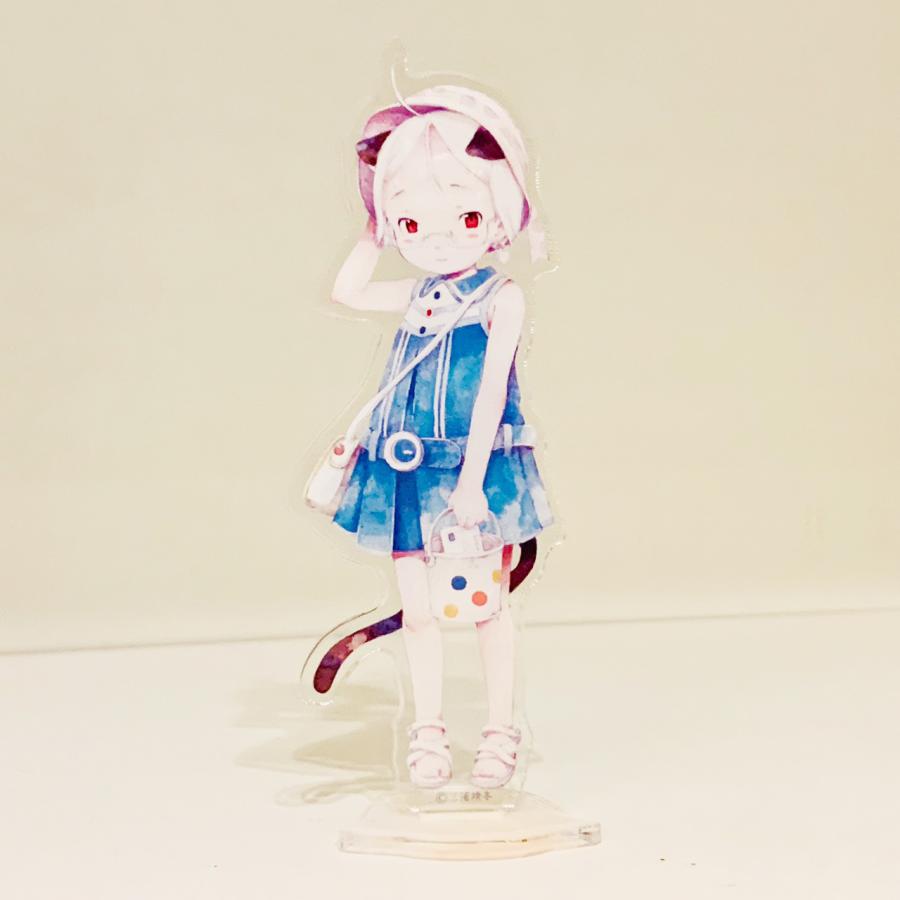 三浦靖冬 「えんじがかり」 アクリルスタンド : ヴァニラ画廊ウェブ