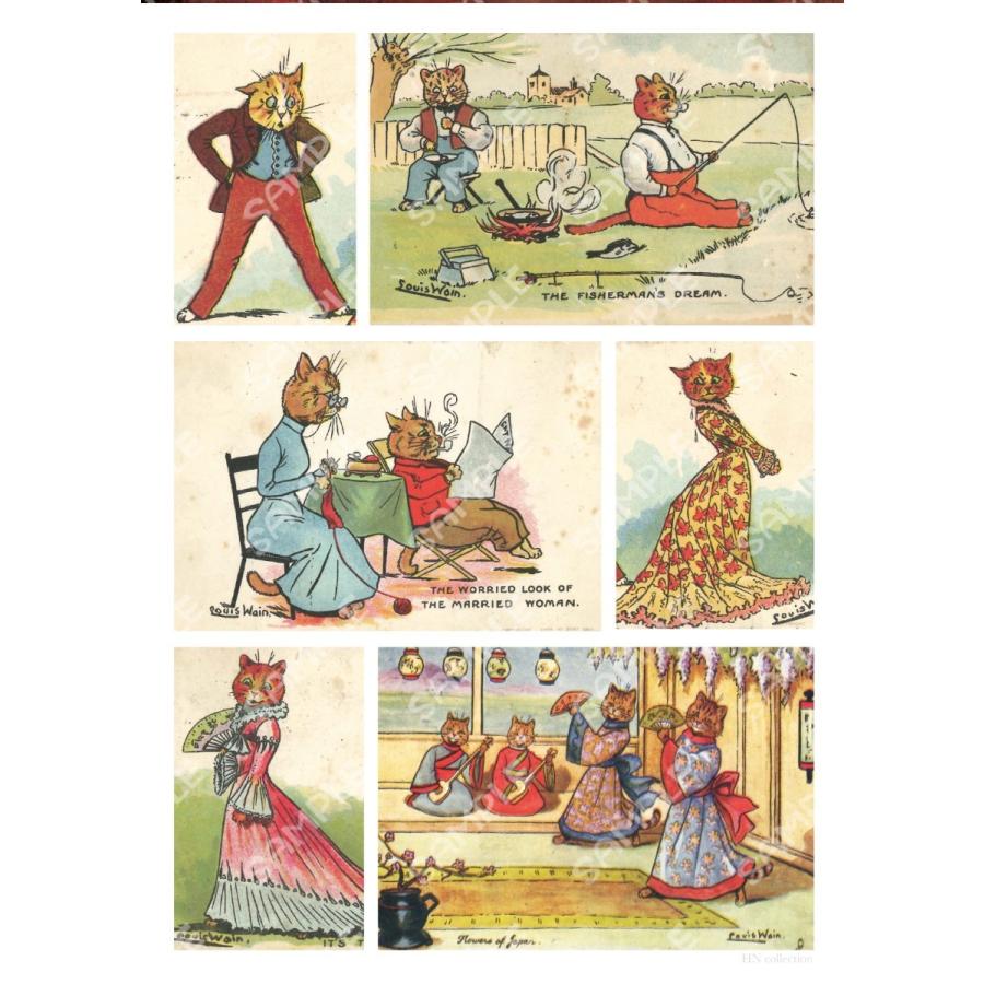 ルイス・ウェイン ミニポスター (コミック風) : ヴァニラ画廊ウェブ