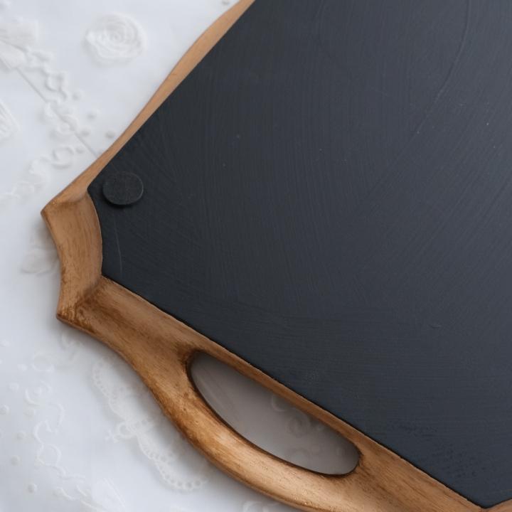 トレイ ティートレイ インテリアトレー シャビーアラベスクハンドル