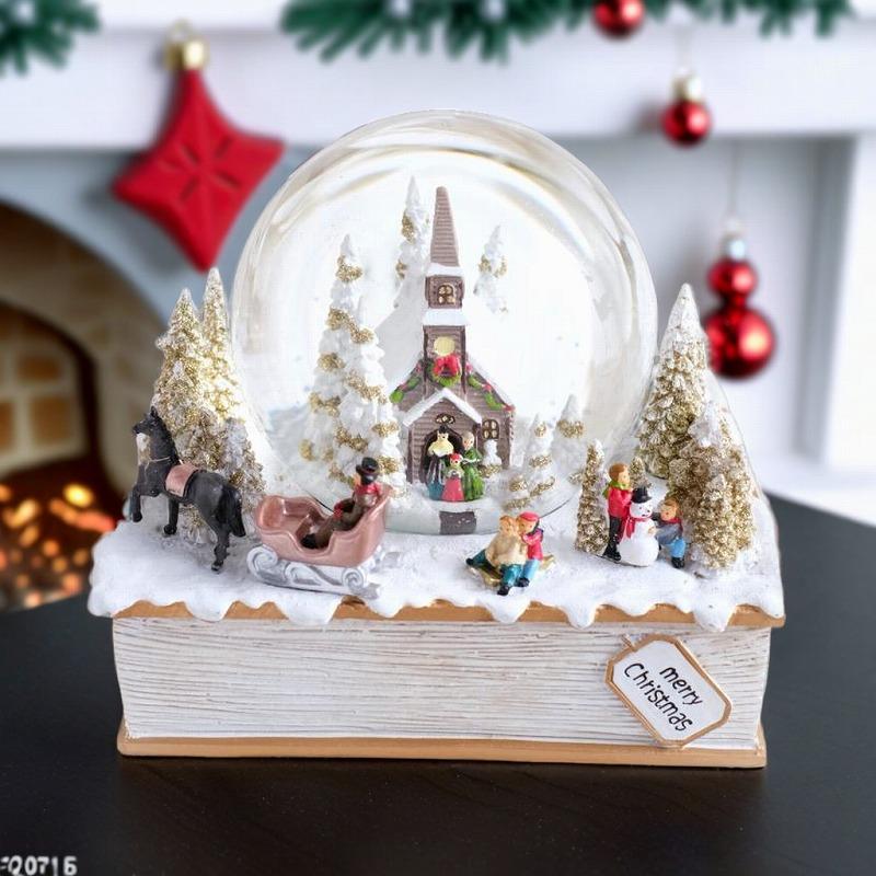 HARMONIER（ハルモニア） スノードーム ブックベース（オルゴール付き