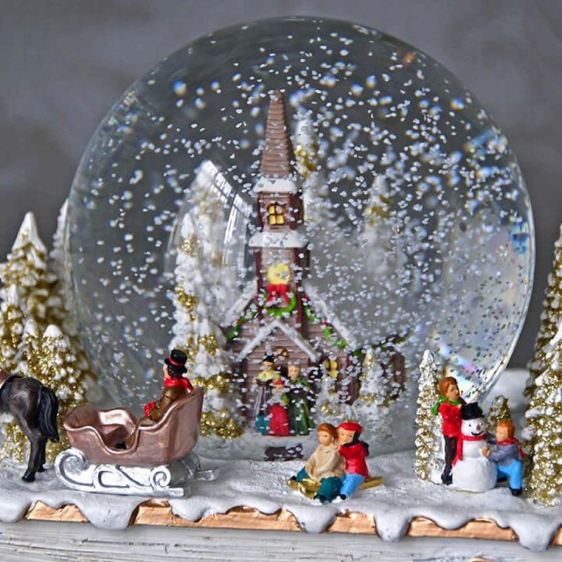 HARMONIER（ハルモニア） スノードーム ブックベース（オルゴール付き