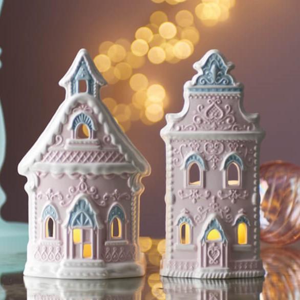 キャンドルホルダー キャンディーハウス おしゃれ かわいい ピンク